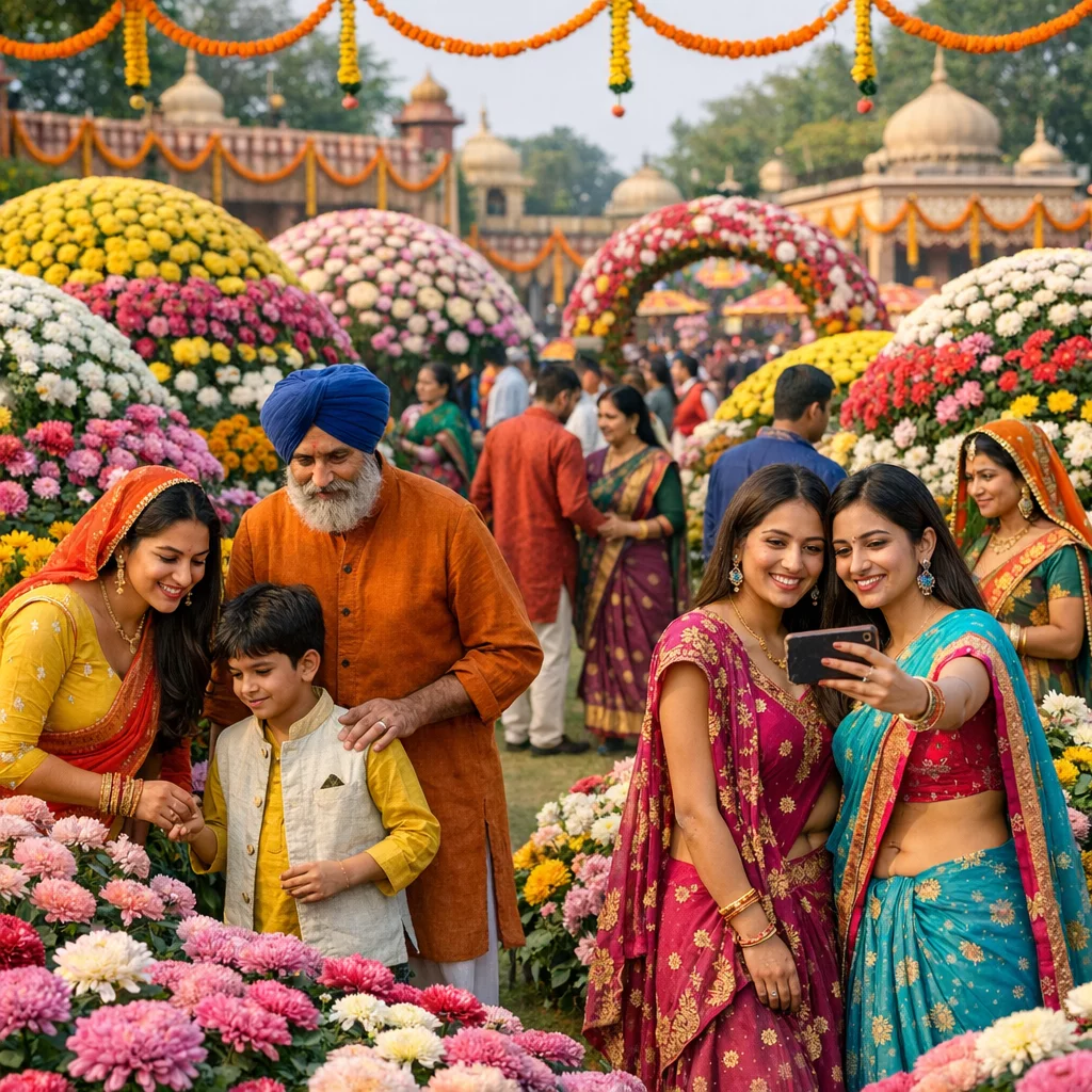Chrysanthemum Show festival in India