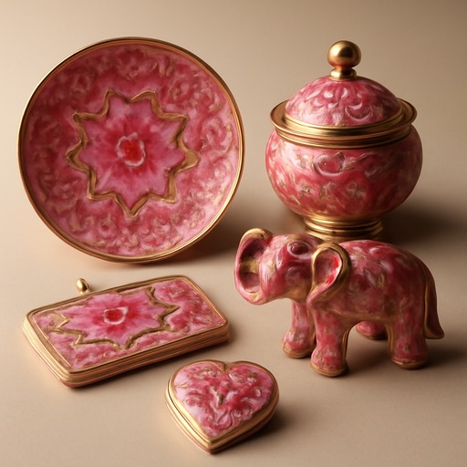 Banaras Gulabi Meenakari Craft