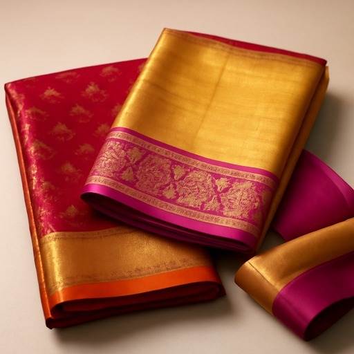 Dharmavaram Handloom Pattu Sarees and Paavadas