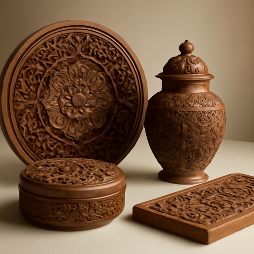Kashmir Walnut Wood Carving