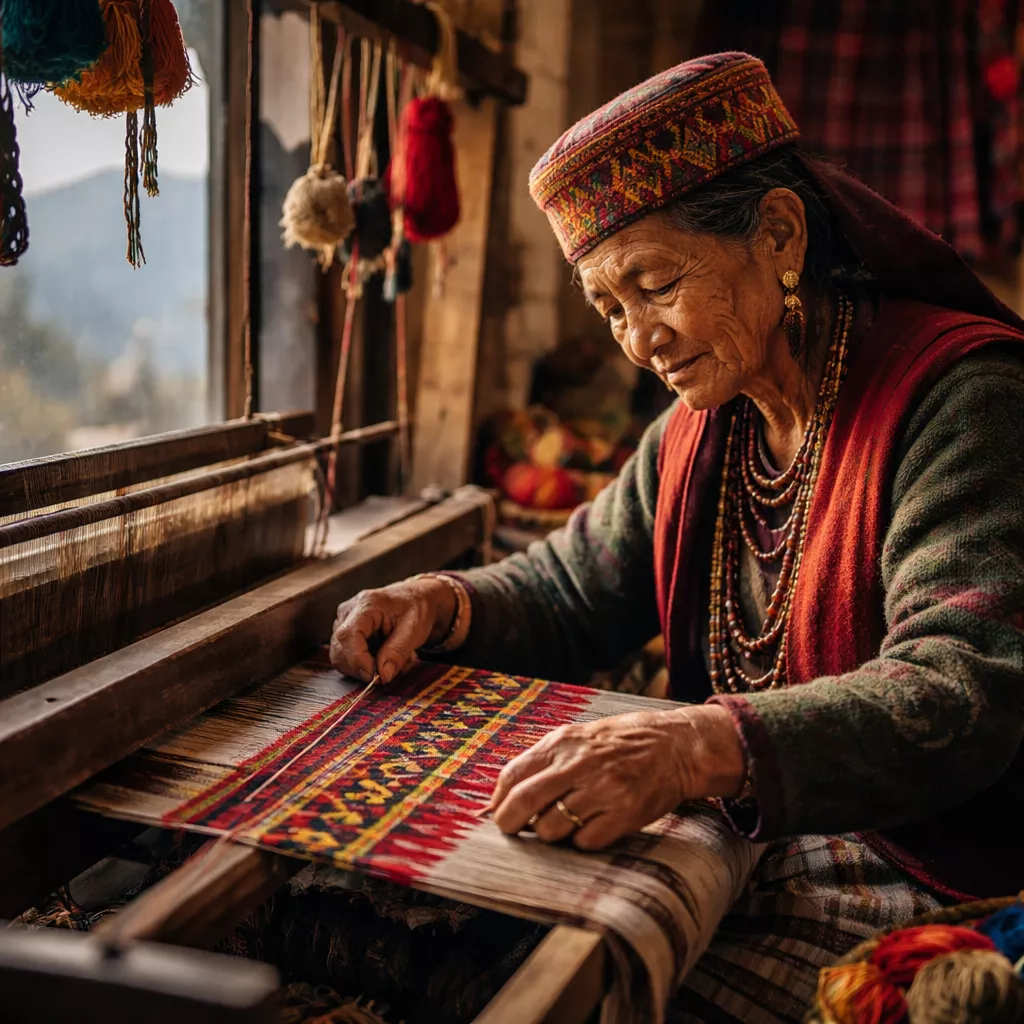Kullu Shawl Weaving