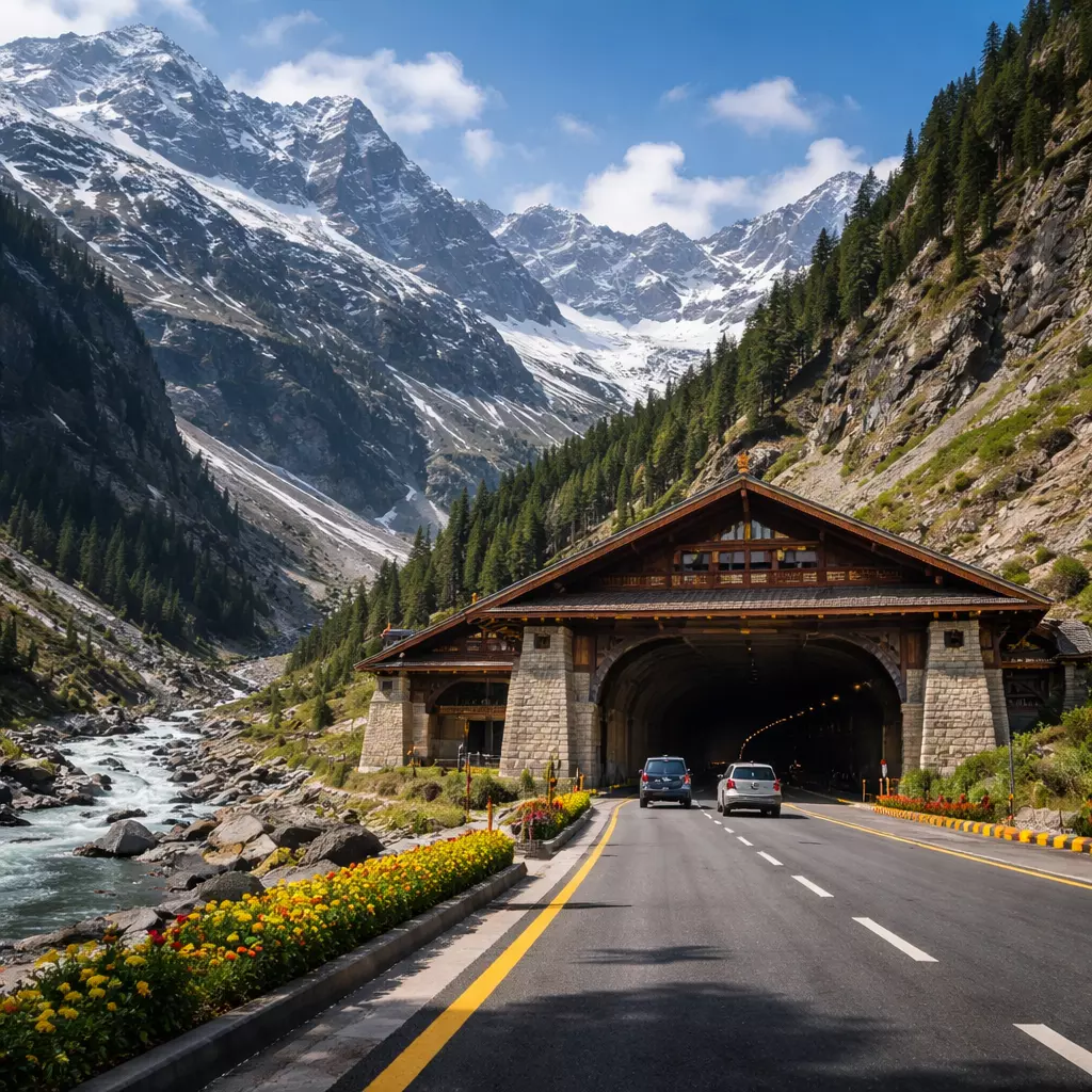Atal Tunnel (Sissu Entrance)