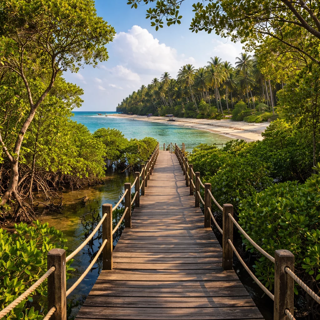 Dhaninallah Mangrove Walkway & Dhani Nallah Beach