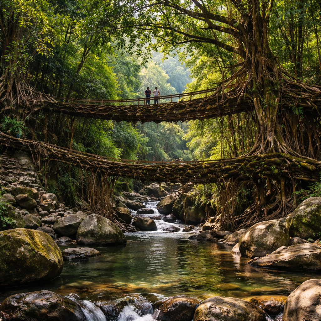Double Decker Living Root Bridge