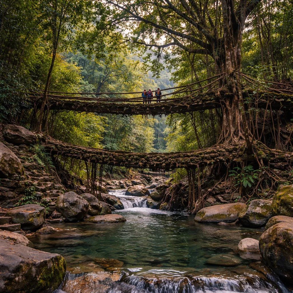 Double Decker Living Root Bridge