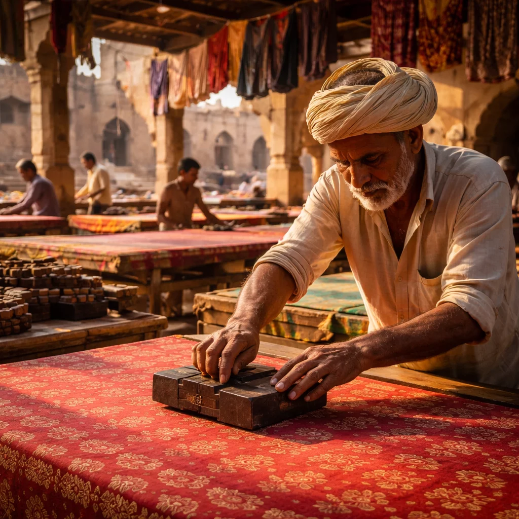 Hand-block printing clusters