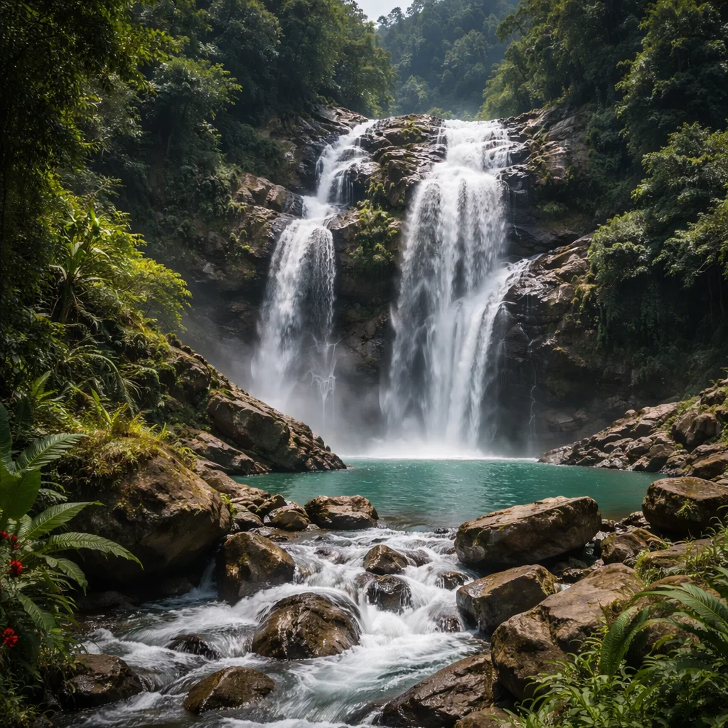Leishabithol Waterfalls