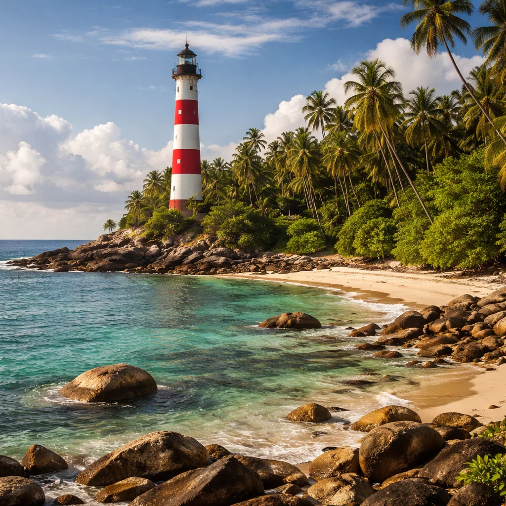 Lighthouse at Hut Bay