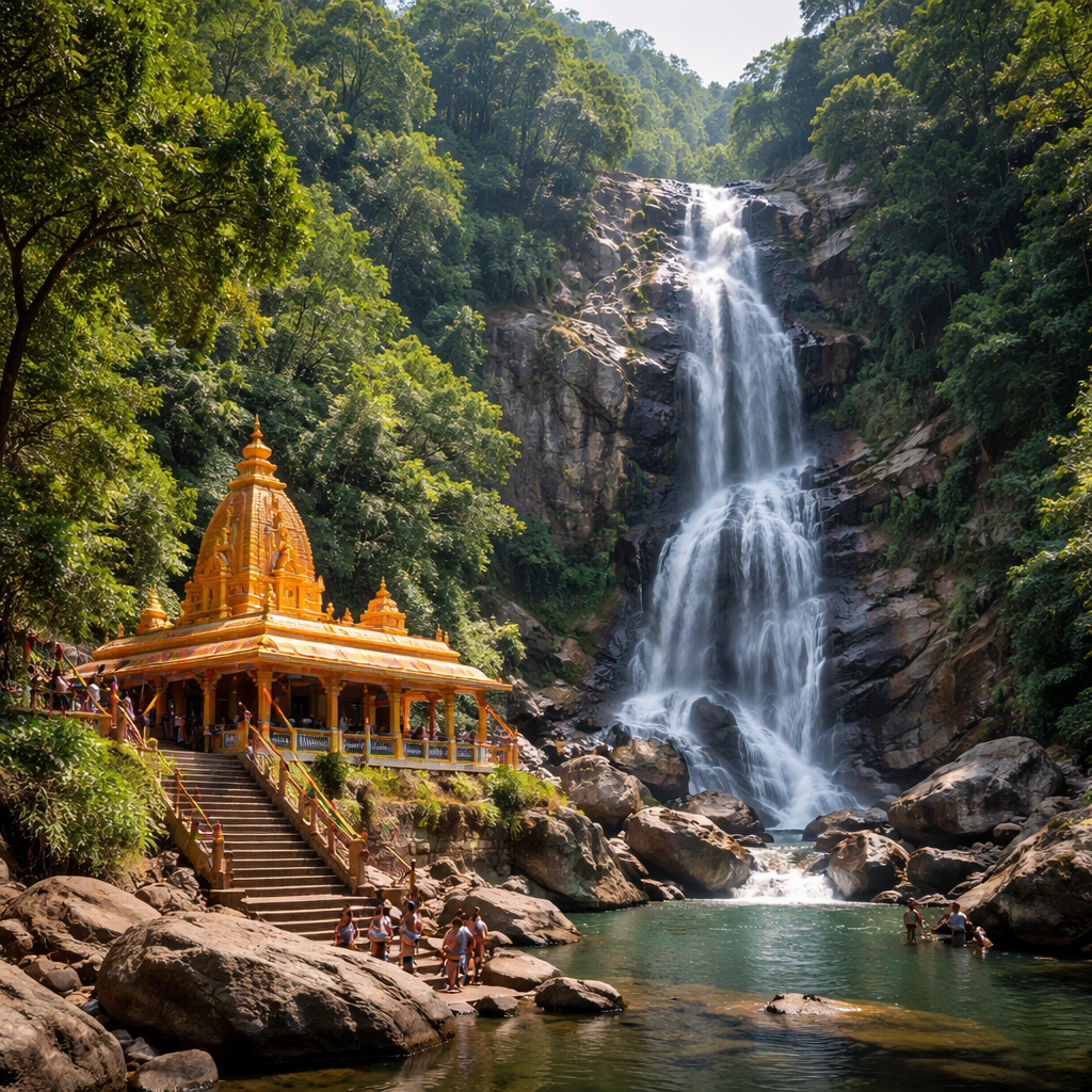 Murga Mahadev Temple & Waterfall