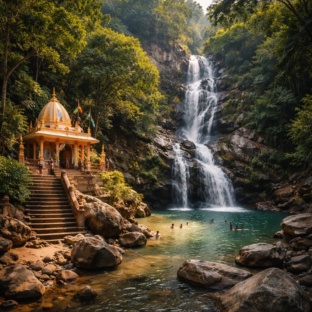 Murga Mahadev Temple & Waterfall