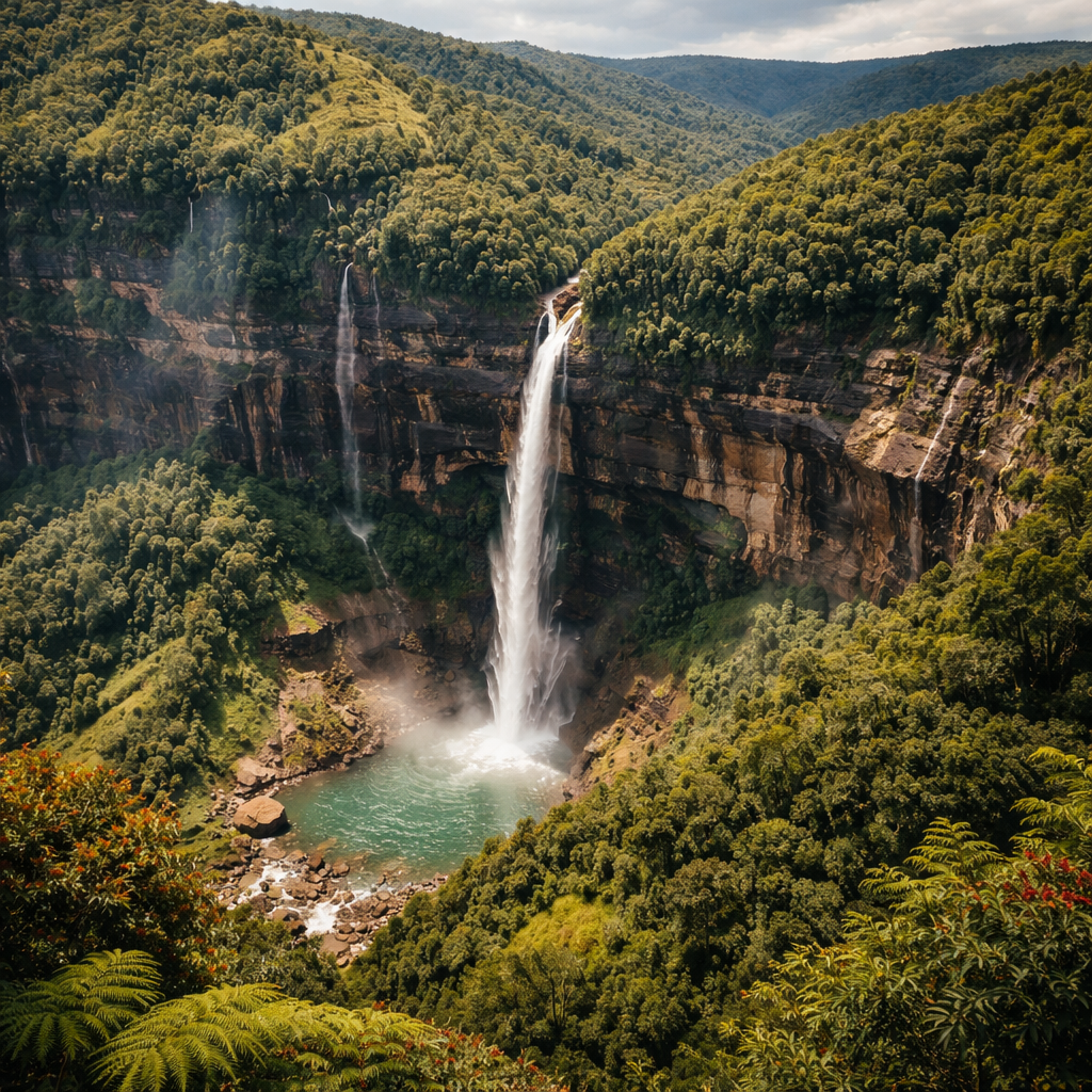 Nohkalikai Falls