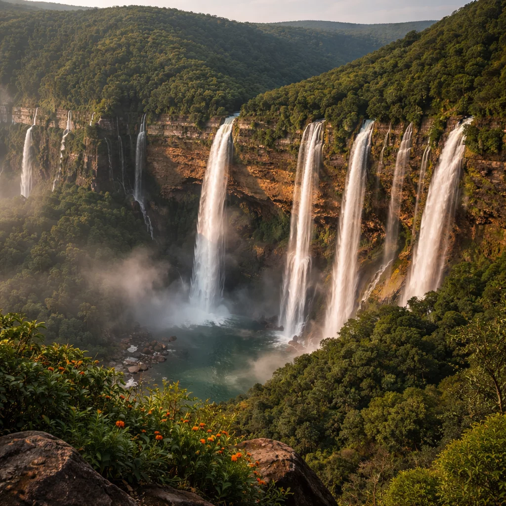 Nohsngithiang Falls