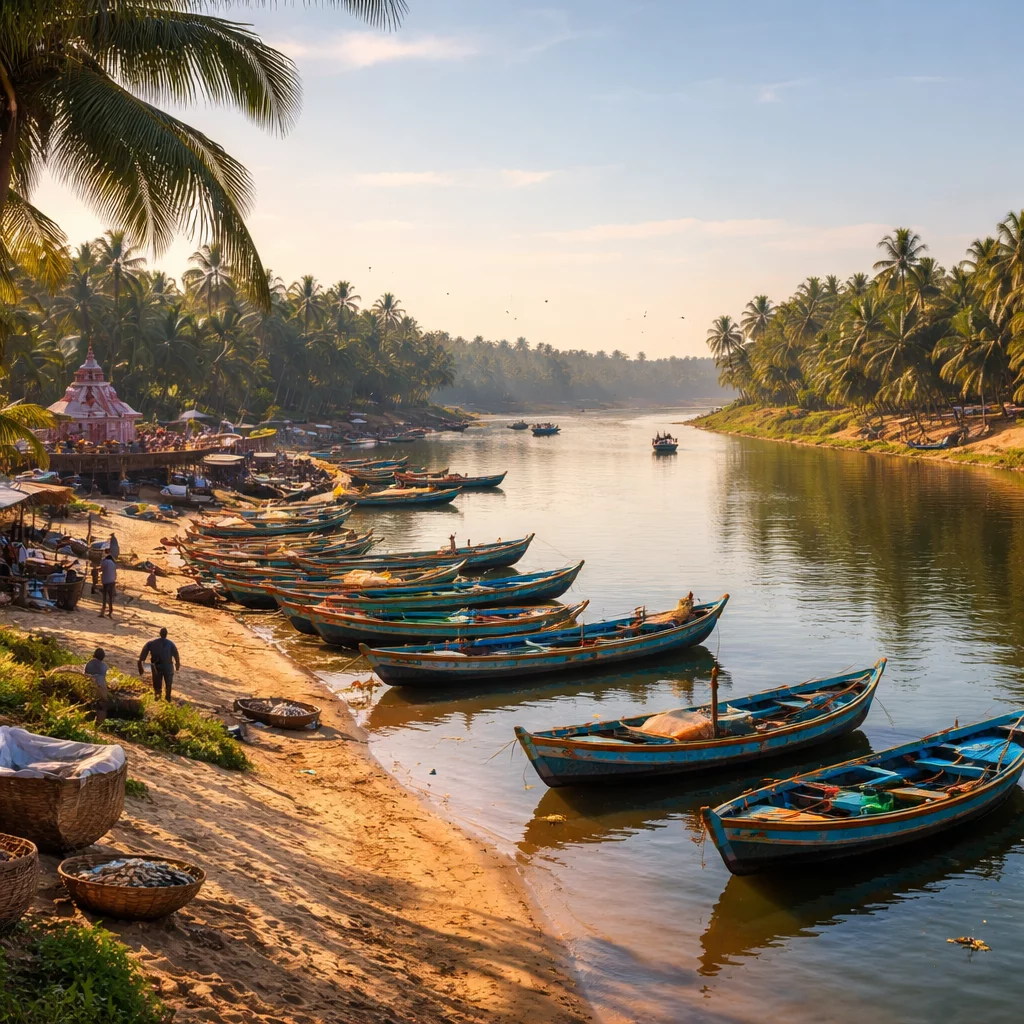 The Bhargavi River Banks