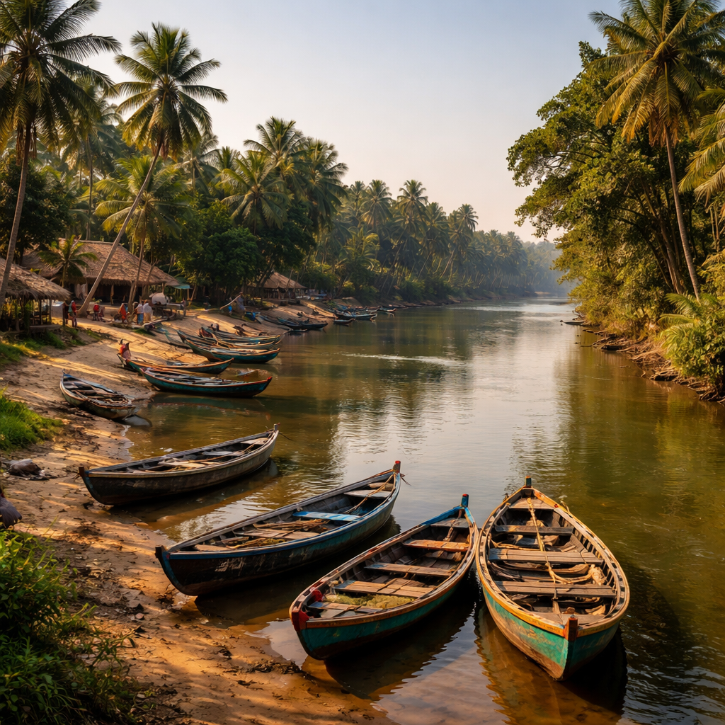 The Bhargavi River Banks